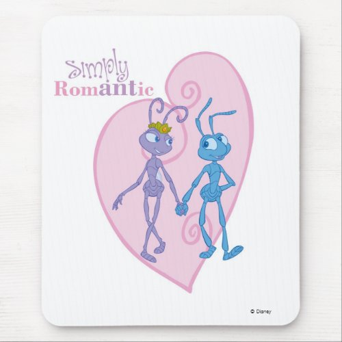 Flik and Princess Atta Holding Hands Disney Mouse Pad