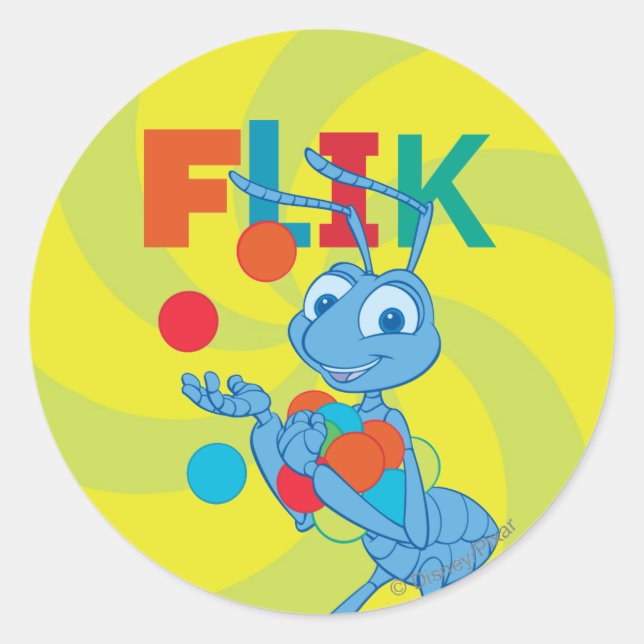 Flik - Colorful Classic Round Sticker (Front)