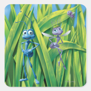 Flik, Dot and Princess Atta Square Sticker