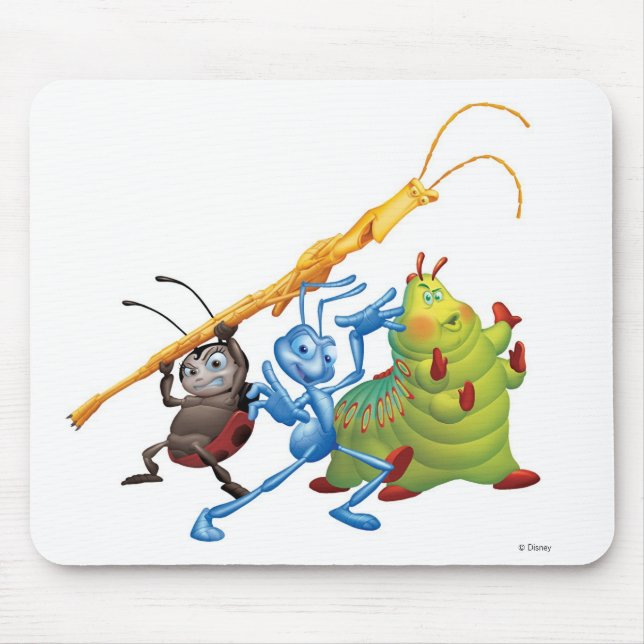 Flik , Heimlich, and Ladybug Disney Mouse Pad (Front)