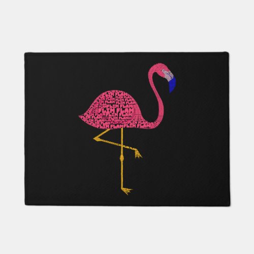 flim flam  Pink Flamingo _ Spirit Animal Funny Doormat