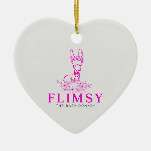 Flimsy The Baby Donkey Christmas Ornament