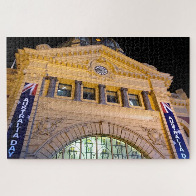 flinders station australia day jigsaw puzzle (Horizontal)
