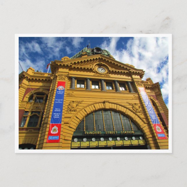 flinders street station postcard (Front)