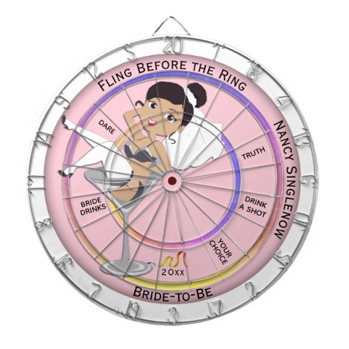 Fling Before the Ring Bachelorette Party Dart Board