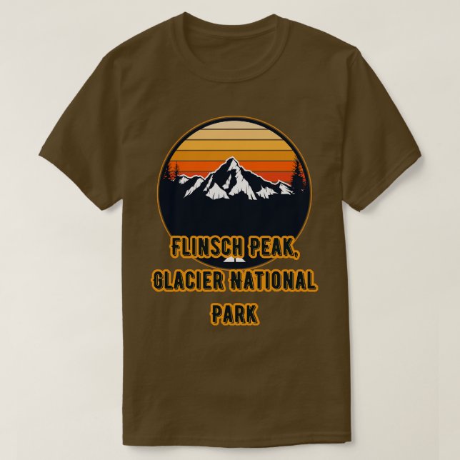 Flinsch Peak Glacier National Park  1 T-Shirt (Design Front)