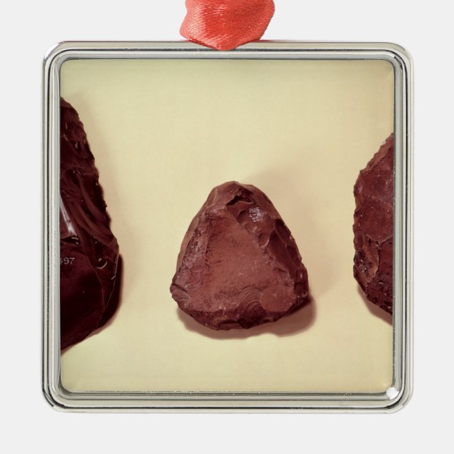 Flint axe heads metal ornament (Front)