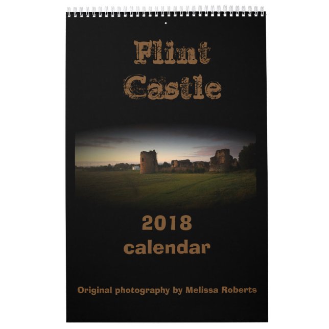 Flint castle north Wales calendar 2018 (Cover)