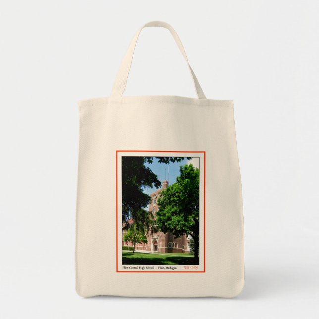 Flint Central High Organic Tote Bag (Front)