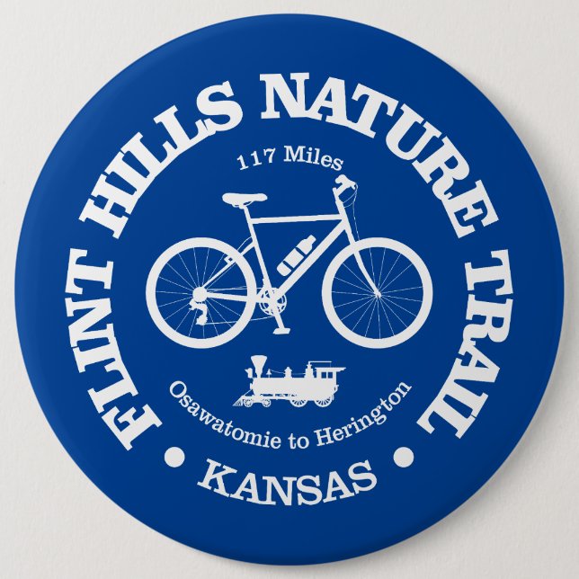 Flint Hills Nature Trail (cycling) Button (Front)