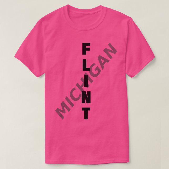 Flint Michigan  19 T-Shirt (Design Front)