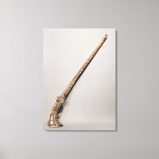 Flintlock rifle canvas print (Front)