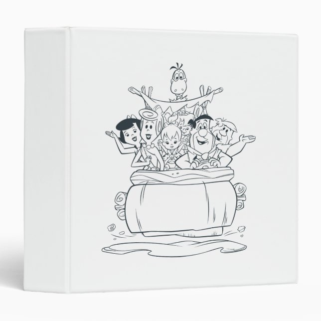 Flintstones Families1 3 Ring Binder (Front/Spine)
