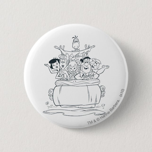 Flintstones Families1 Button (Front)