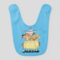 Flintstones Family Roadtrip Baby Bib