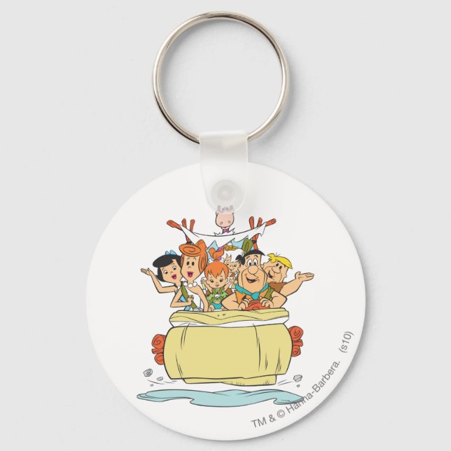 Flintstones Family Roadtrip Keychain (Front)