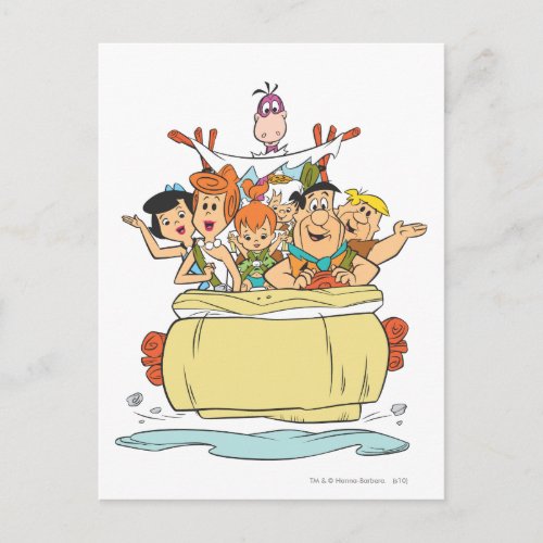 Flintstones Family Roadtrip Postcard