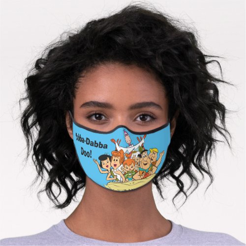 Flintstones Family Roadtrip Premium Face Mask