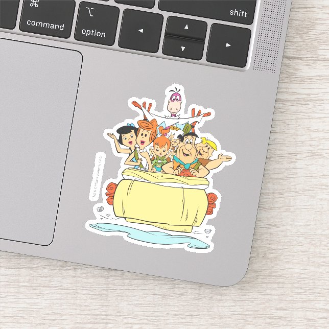 Flintstones Family Roadtrip Sticker (Detail)