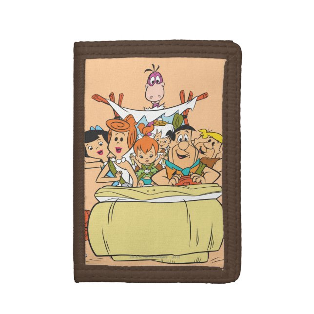 Flintstones Family Roadtrip Tri-fold Wallet (Front Vertical)