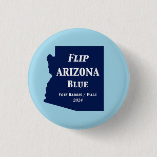 Flip Arizona Blue in 2024 Button