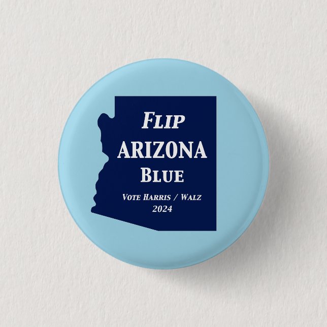 Flip Arizona Blue in 2024 Button (Front)