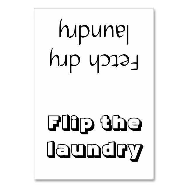 Flip/Fetch Laundry Reminder Card (Front)