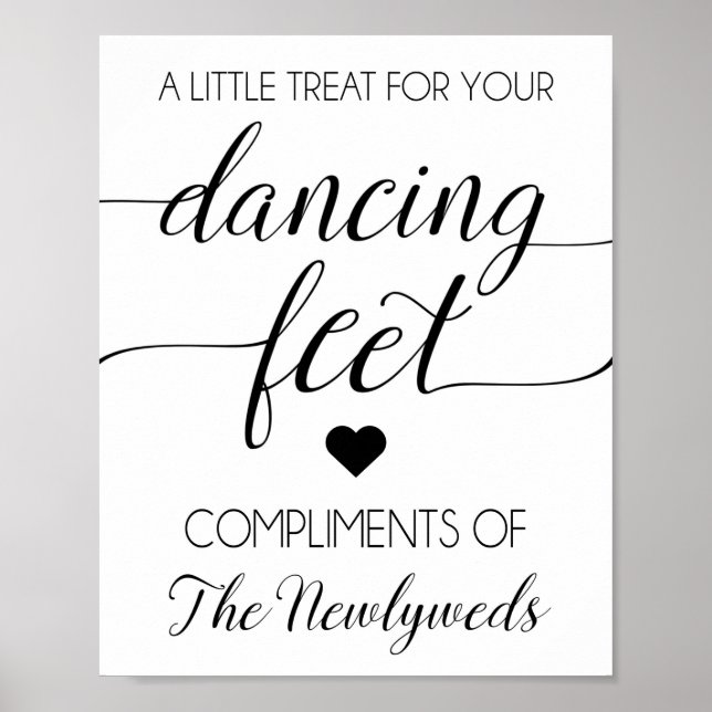 Flip Flip Wedding Favor Sign  (Front)