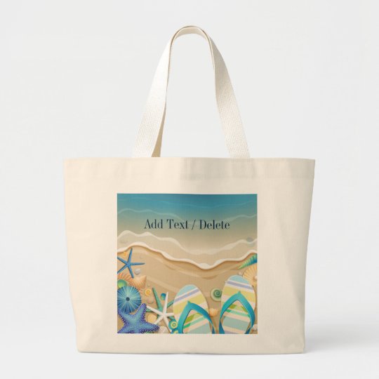 Flip Flop Beach Bag 2 Tote Srf Zazzle Flip Flop Beach Bag 2 Tote Srf