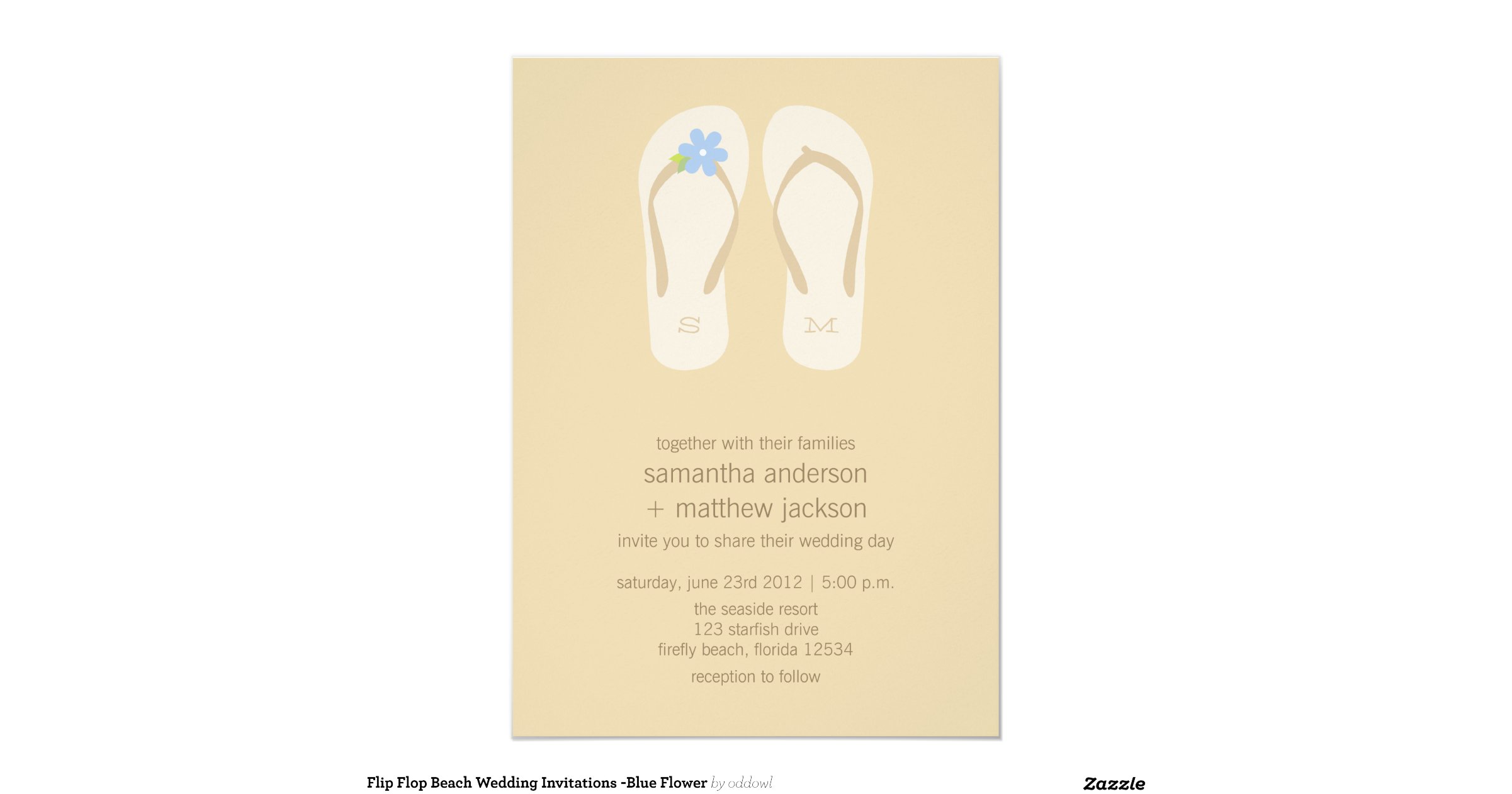 Flip Flop Wedding Invitations 6