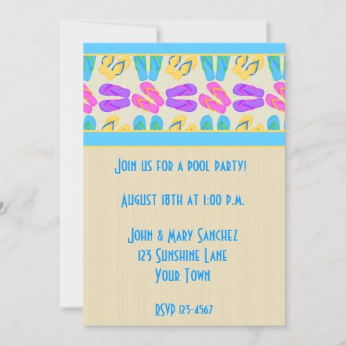 Flip_flop Border Invitation