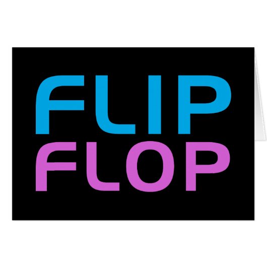 Flip Flop Cards (Front Horizontal)