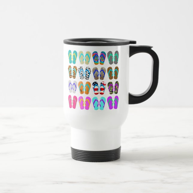 Flip Flop Chart Travel Mug (Right)