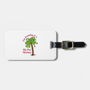FLIP FLOP CHRISTMAS LUGGAGE TAG