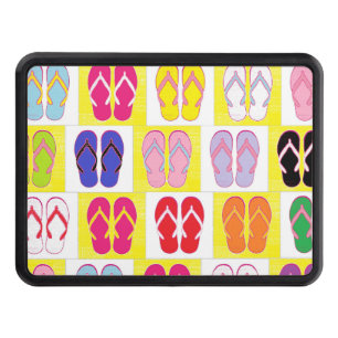 Flip Flop Collage Trailer Hitch Cover