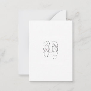Flip Flop, cute, sandal themed Note Card