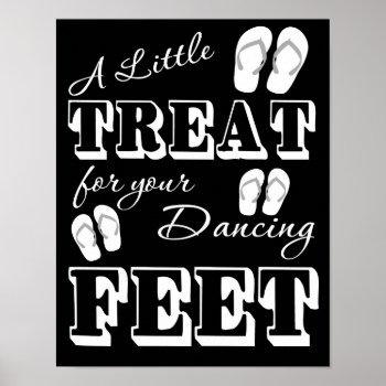 Flip Flop Dancing Wedding Sign - 11" X 14" by PurplePaperInvites at Zazzle