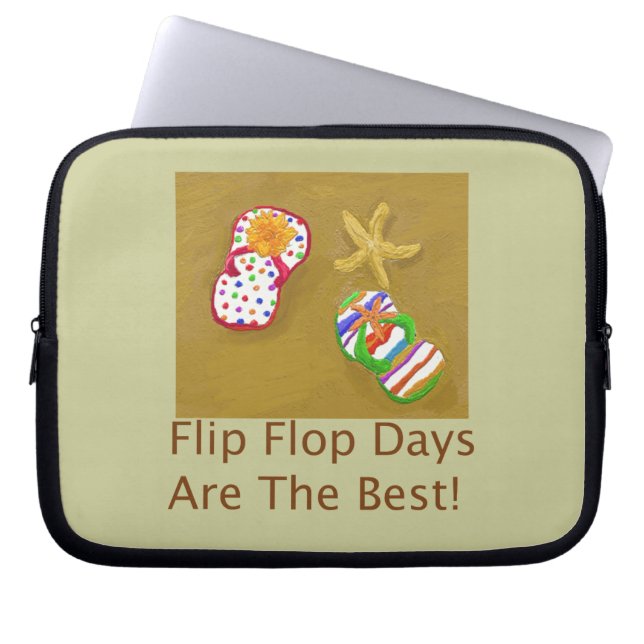 Flip Flop Days Laptop Sleeve (Front)