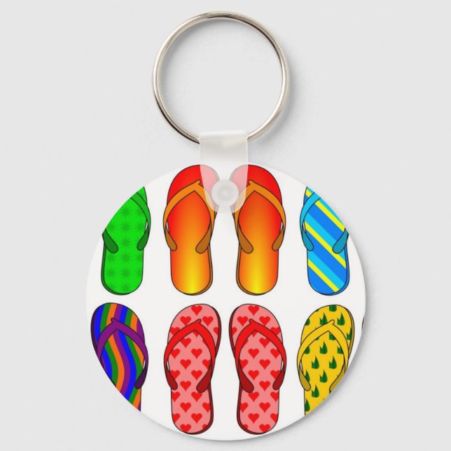 Flip-Flop Fun Keychain (Front)