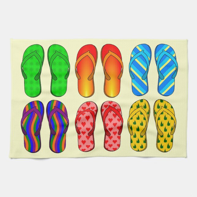 Flip-Flop Fun Towel (Horizontal)