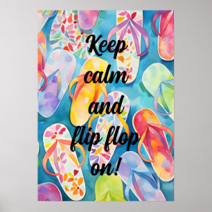 Flip Flop keep calm Poster