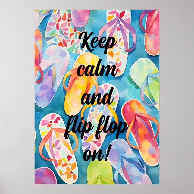 Flip Flop keep calm Poster (Front)