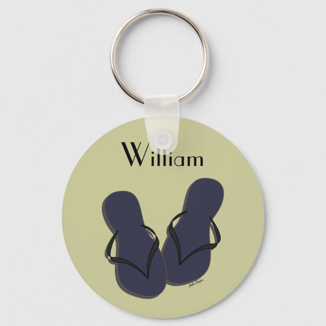 Flip Flop Parade Keychain (Front)