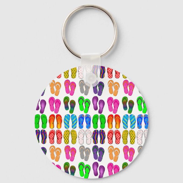 Flip Flop Parade Keychain (Front)