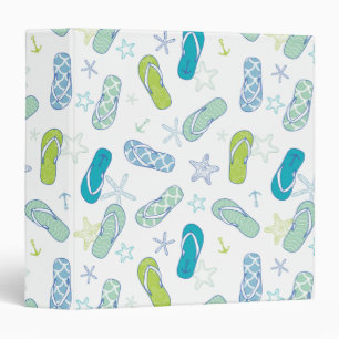 Flip Flop Pattern 3 Ring Binder