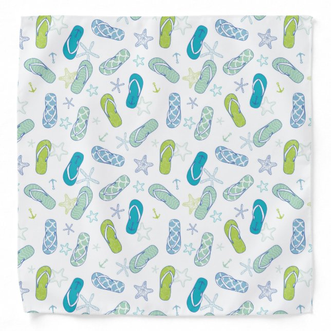 Flip Flop Pattern Bandana (Front)