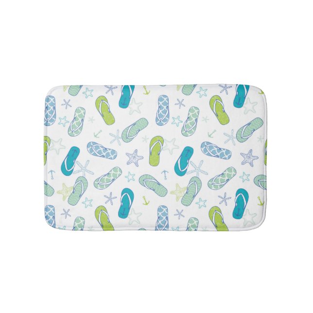 Flip Flop Pattern Bathroom Mat (Front)