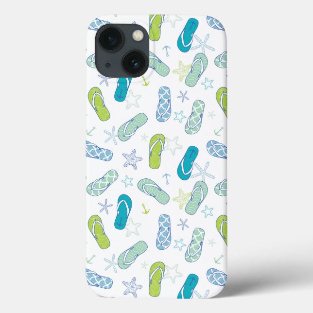 Flip Flop Pattern Case-Mate iPhone Case (Back)