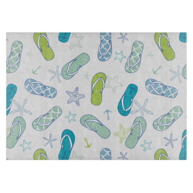 Flip Flop Pattern Cutting Board (Front)