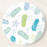 Flip Flop Pattern Drink Coaster